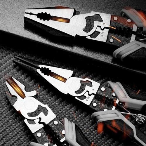 Multifuncional Wire Stripper para Eletricista, Alicates, Ferramenta de Crimpagem, Corte Descascador