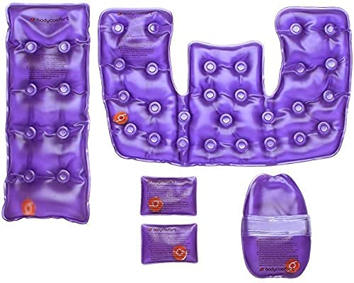 Body Comfort Reusable Cold & Instant Heat Pack Gift Set (Lavender Scent) - Cold & Click Activated Heat Pieces for The Back, Hands, Neck & Shoulder | Cold & Hot Treatment for Injuries, Aches & Pains