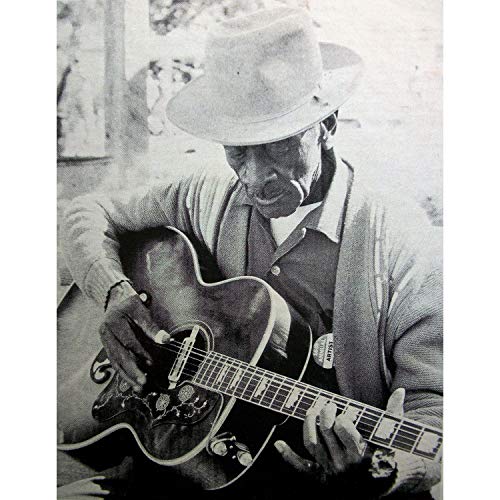 Affiche photo guitariste 91x133cm pour decoration murale musique