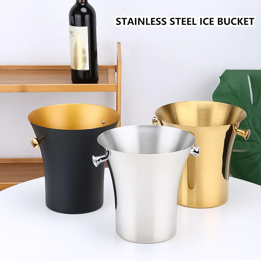 Secchio da birra portatile con manici classici, secchiello per birra, 5 litri, più freddo, più lungo, per vino, birra, club, bar, matrimoni, vaschetta per il ghiaccio (
