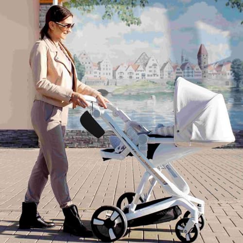 HOTMNTY Baby Flaschenwärmer Tasche,Milchflasche Isoliertasche,Baby Flaschen Isolierbeutel,Tragbare Isoliertasche für Babyflaschen,Universal Babyflaschenwärmer Tasche mit Lanyard (Schwarz)