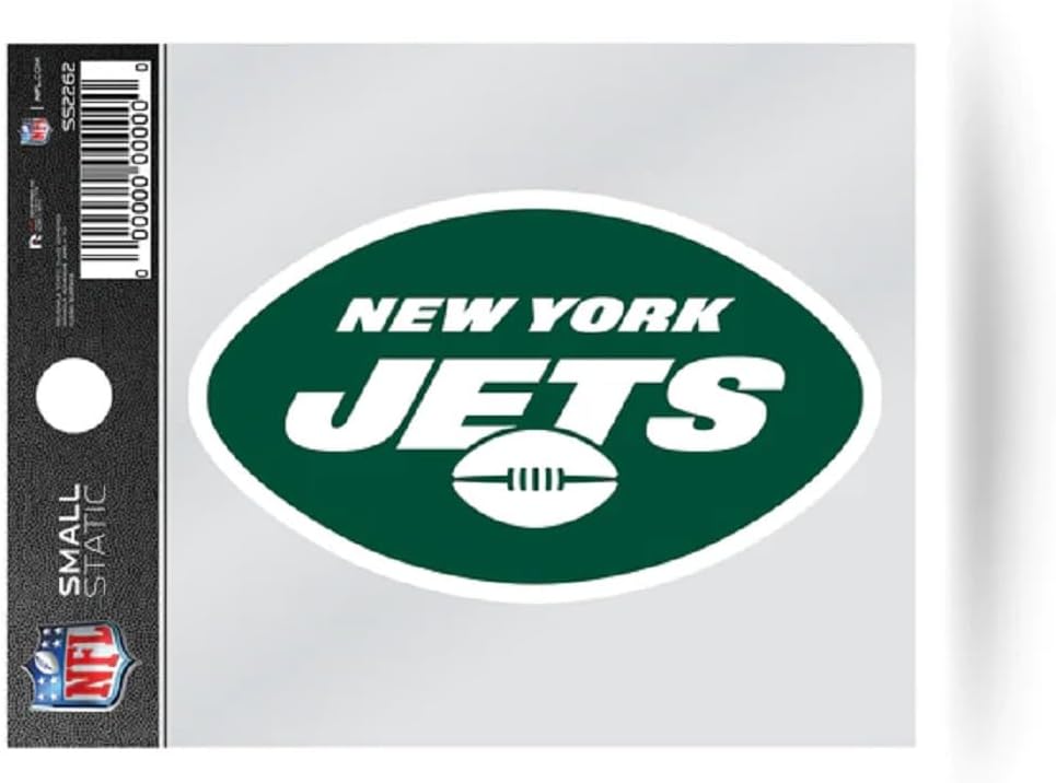 Rico Industries NFL Football New York Jets Primary Small Static Cling