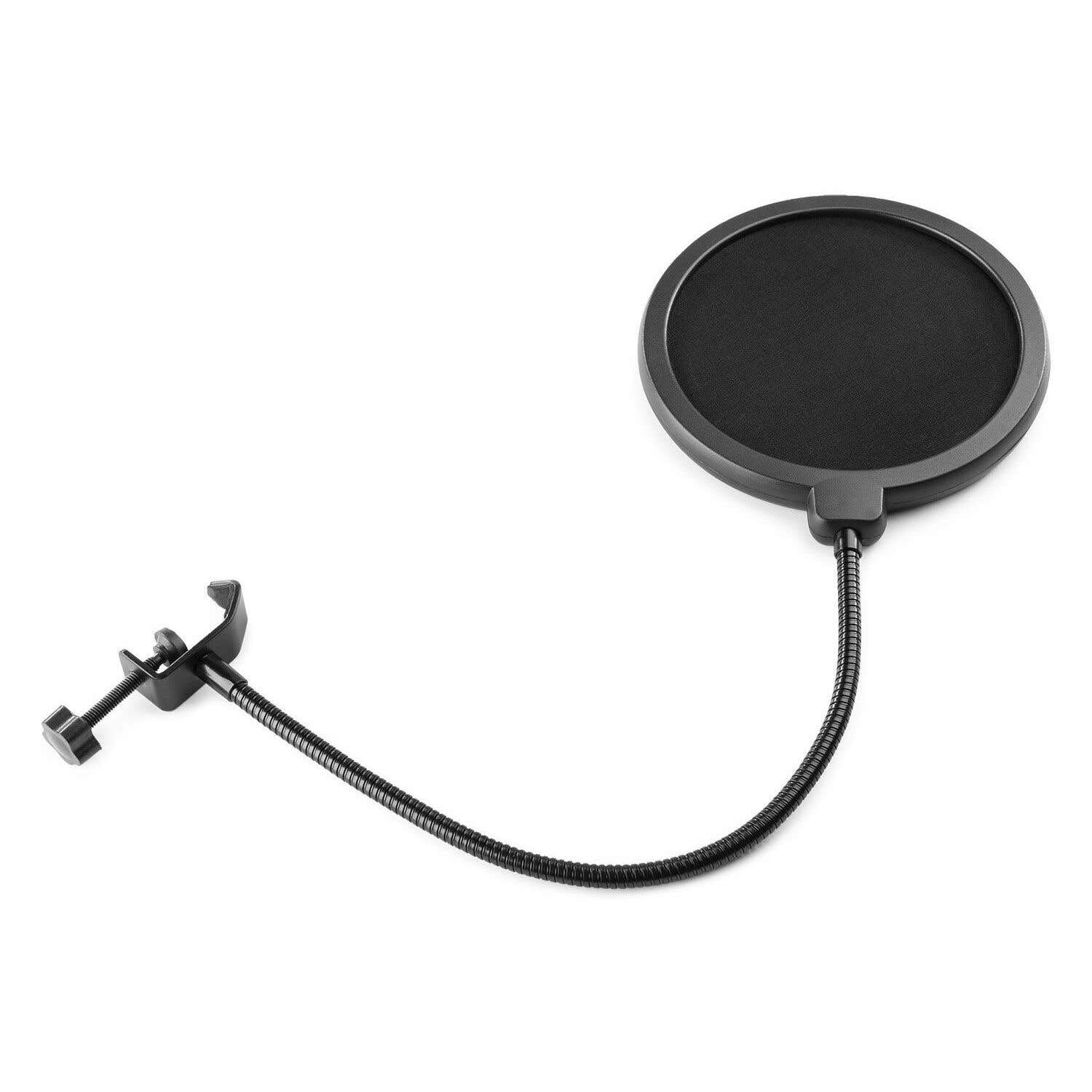 VONYX CMS400 Microphone de Studio Argenté - Ensemble Microphone à Condensateur avec Bras Réglable et Filtre Anti-Pop, Alimentation Fantôme 48 Volts, Connexion Directe à Un Ordinateur (Jack 3,5mm)