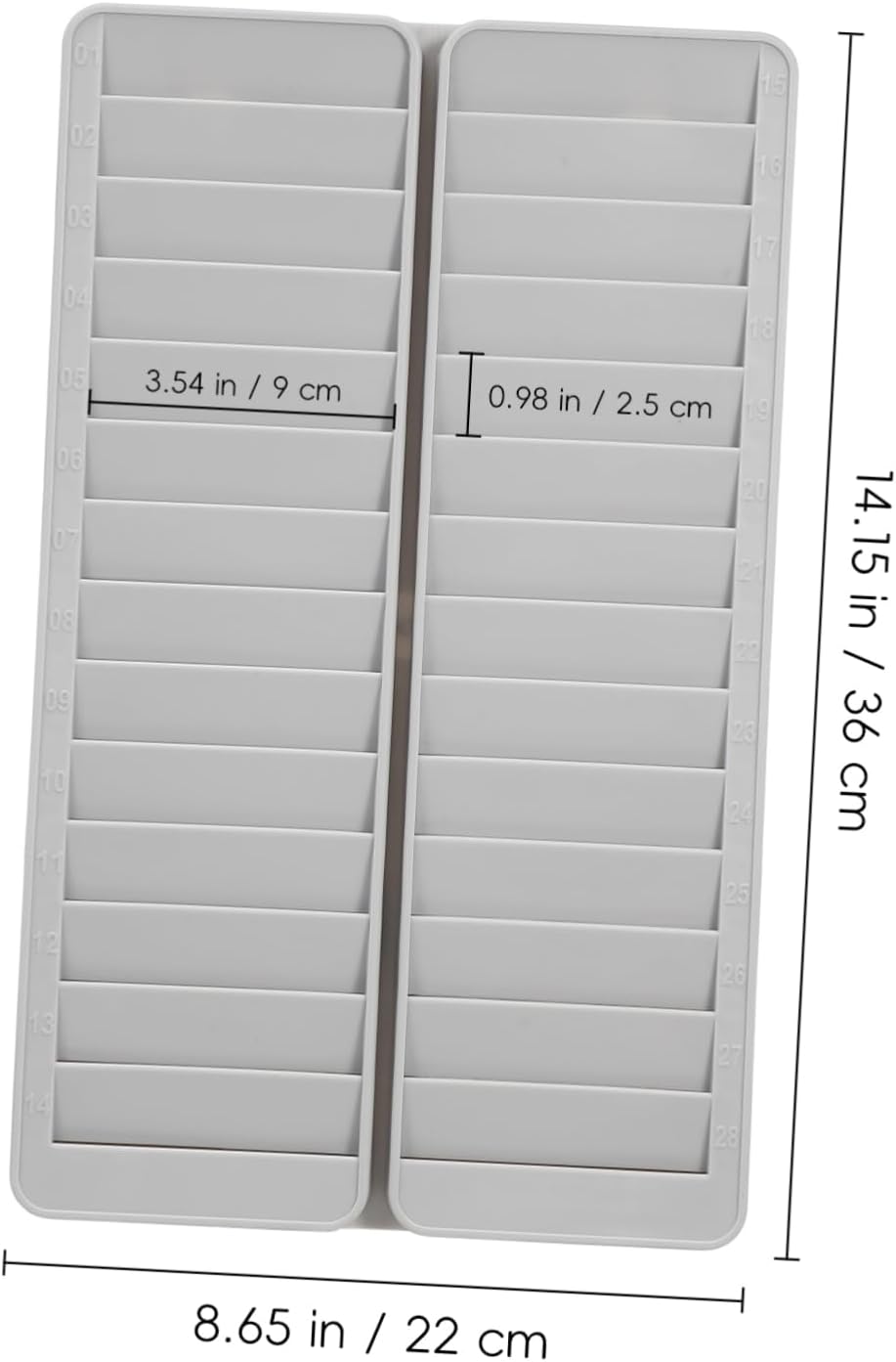 NUOBESTY Wall Mounted Attendance Cards Holder Rack Slot Id Ic Card Storage Lightweight and Compact Office Use and Reusable Design for Factories and Schools