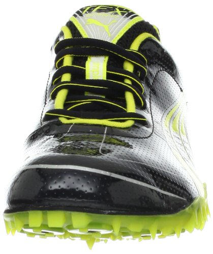 PUMA Puma Men's Complete TFX Sprint 3-M, Black/Fluorescent Yellow Silver, 13 D US