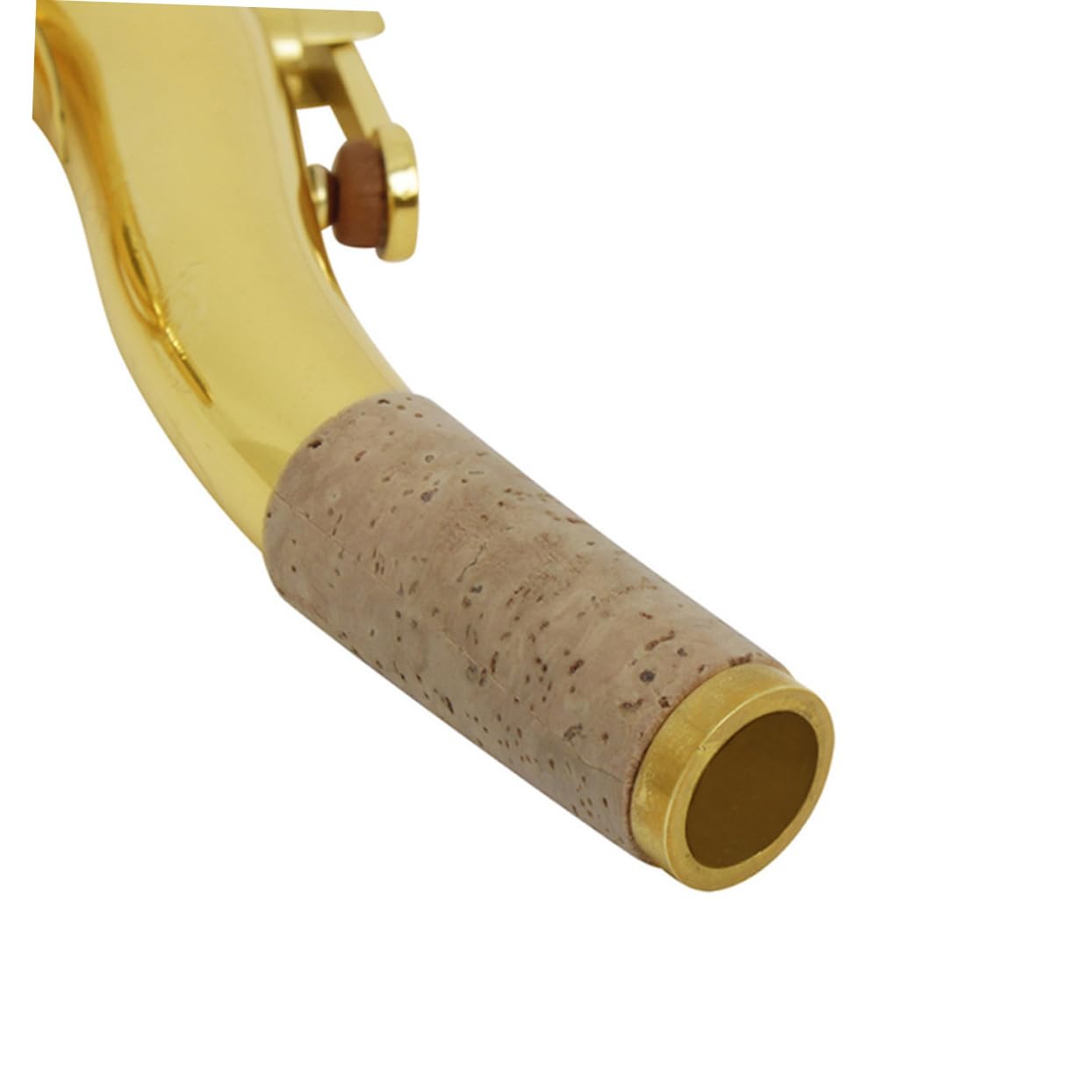SUPVOX Collo per Sassofono Tenore Curvo in Ottone Argentato 27,5mm Ricambio Resistente All'usura Accessorio per Strumento Musicale