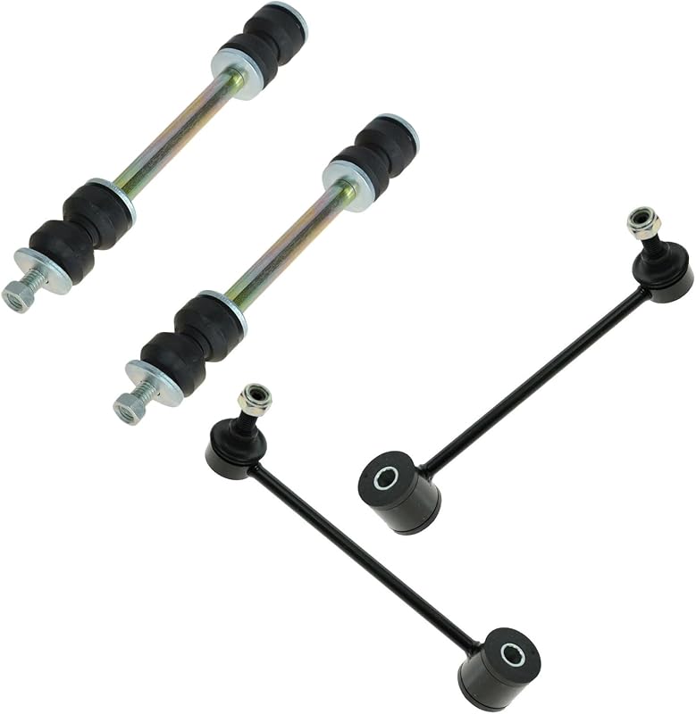 Kit de bieletas da barra estabilizadora TRQ dianteiras e traseiras para Cadillac, Chevrolet, GMC e Hummer – 4 unidades