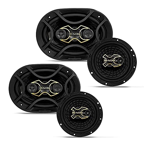 Alto Falante Bravox Kit Fácil GOLD Triaxial 6