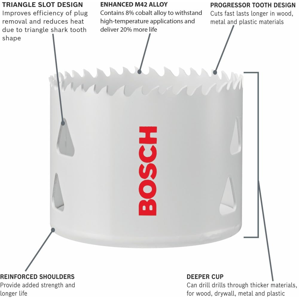 BOSCH HBT600 BIMETAL Sierra perforadora 6"