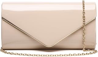 Patent Leather Envelope Clutch Womens Evening Handbag Stylish Shoulder Bag Purse for Christmas Wedding Party Prom