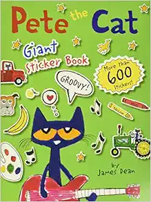 Pete the Cat Giant Sticker Book book cover