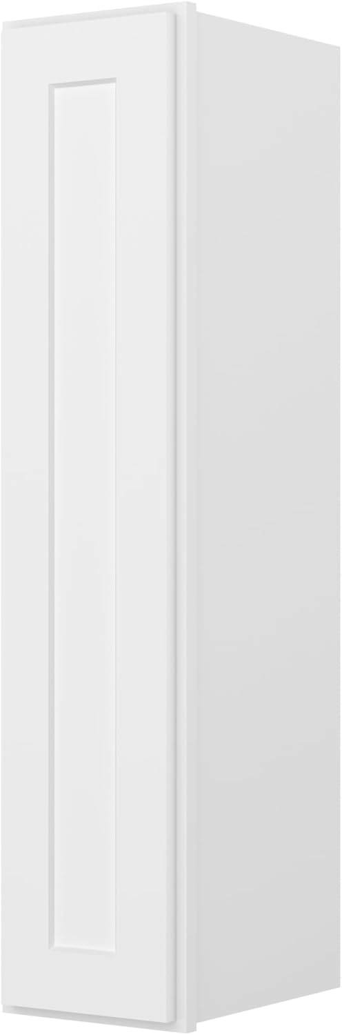 Cros Easy-DIY 9-in W x 12-in D x 42-in H in Shaker White Ready to Assemble Wall Kitchen Cabinet 9"D*12"W*42"H