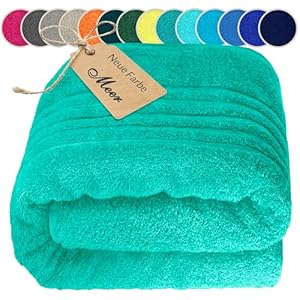 Lashuma XXL Saunatuch Meeres Türkis 100x200 cm