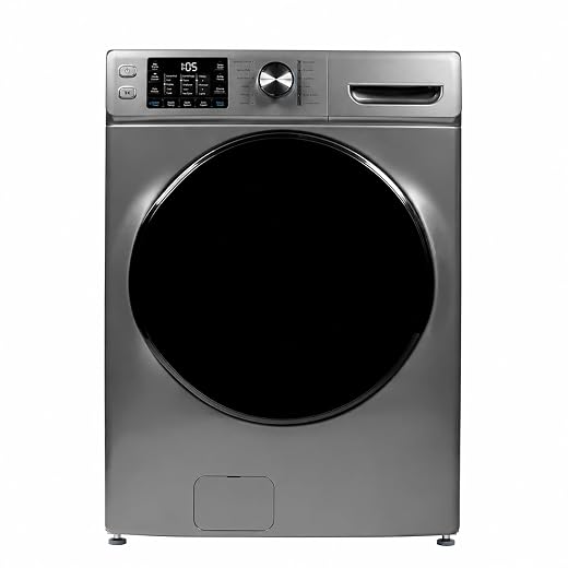 4.5 Cu. Ft Front Load Washing Machine with Steam Stain Removal Treatment, Rapid Full Load Quick Cycles to Shorten Laundry Time, LED Control Panel