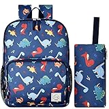 Compartimentos espaciosos: esta mochila infantil para niñas y niños cuenta con un espacioso compartimento principal con cremallera, un bolsillo frontal con cremallera, bolsillos de malla en cada lado y un bolsillo interno para tablet para que sea más fácil mantener sus libros, botellas y accesorios organizados