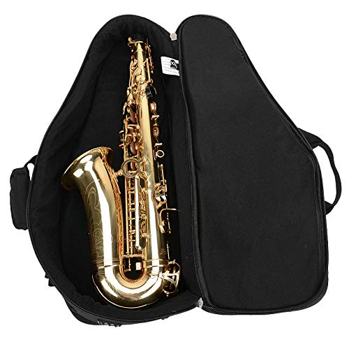 Sassofono Gig Bag Oxford tessuto sax contralto ispessito con doppia spalla e spazio extra per la musica caricata