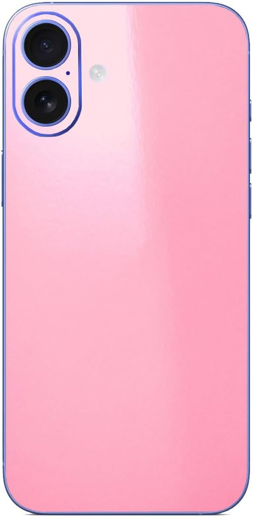 SopiGuard Sticker Skin for iPhone 16 Full Body Wrap Precision Edge-to-Edge (Gloss Pink)