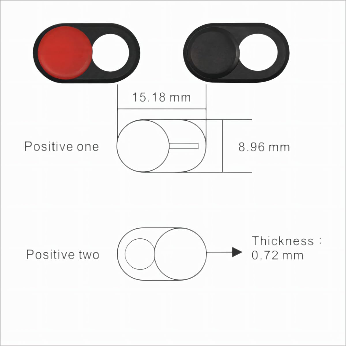 Fundas para cámara web [paquete de 2], fundas para cámara web para MacBook Pro, iMac, laptop, PC, iPad Pro 3