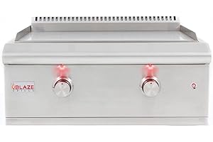 30 Inch Built In Outdoor Kitchen Griddle | Propane LP Gas Grill