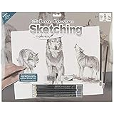 Royal & Langnickel Sketching Made Easy Skizzierblock, mit Vordruck von Wölfen, 38,1 x 27,9 cm