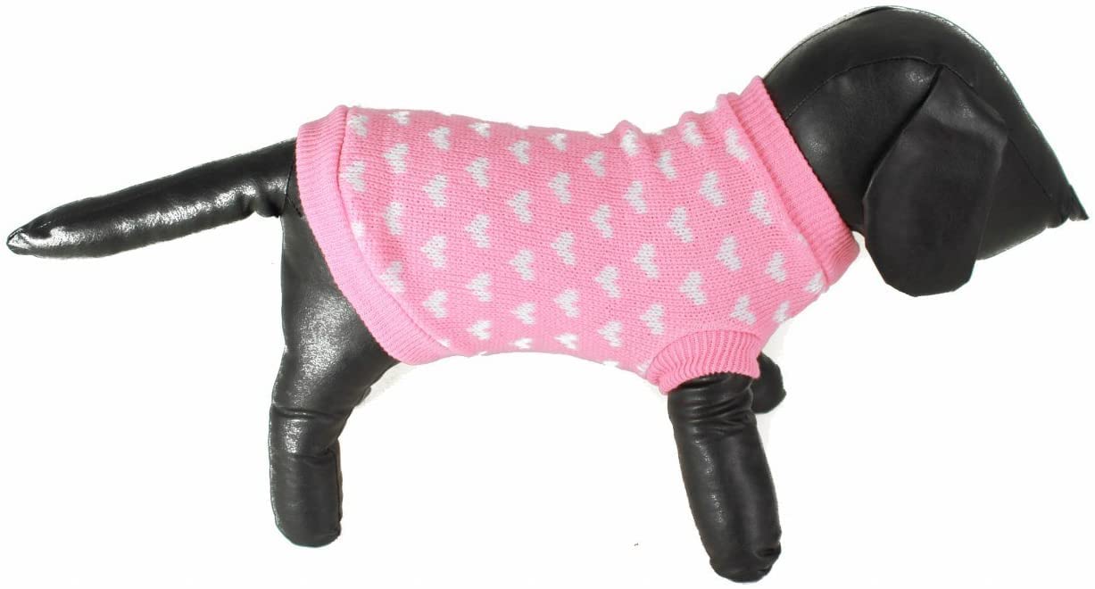 Glamour Girlz KLEINE HOND GEBREED ALLEEN Kat Kerst Rood Wit Kerstman