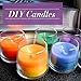18 Color Candle Dye with 20Pcs Candle Wicks, Wtrcsv Dye Flakes for Candle Making Supplies Kit Soy Candle Color Dye for DIY or Candle Making - 5g/0.17oz Each Pack, Total 90g/3.1oz