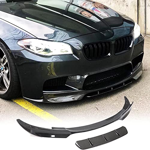 MCARCAR KIT F10 Real Carbon Fiber Front Bumper Lip for BMW 5 Series F10 M5 Sedan 2012-2016 Chin Spoiler Splitter Protector Factory Outlet