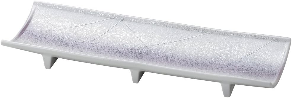 Yamashita Kogei 14038770 Shibuki Ichin Luster Tubular Long Plate, 13.0 x 4.6 x 1.5 inches (33 x 11.7 x 3.7 cm)