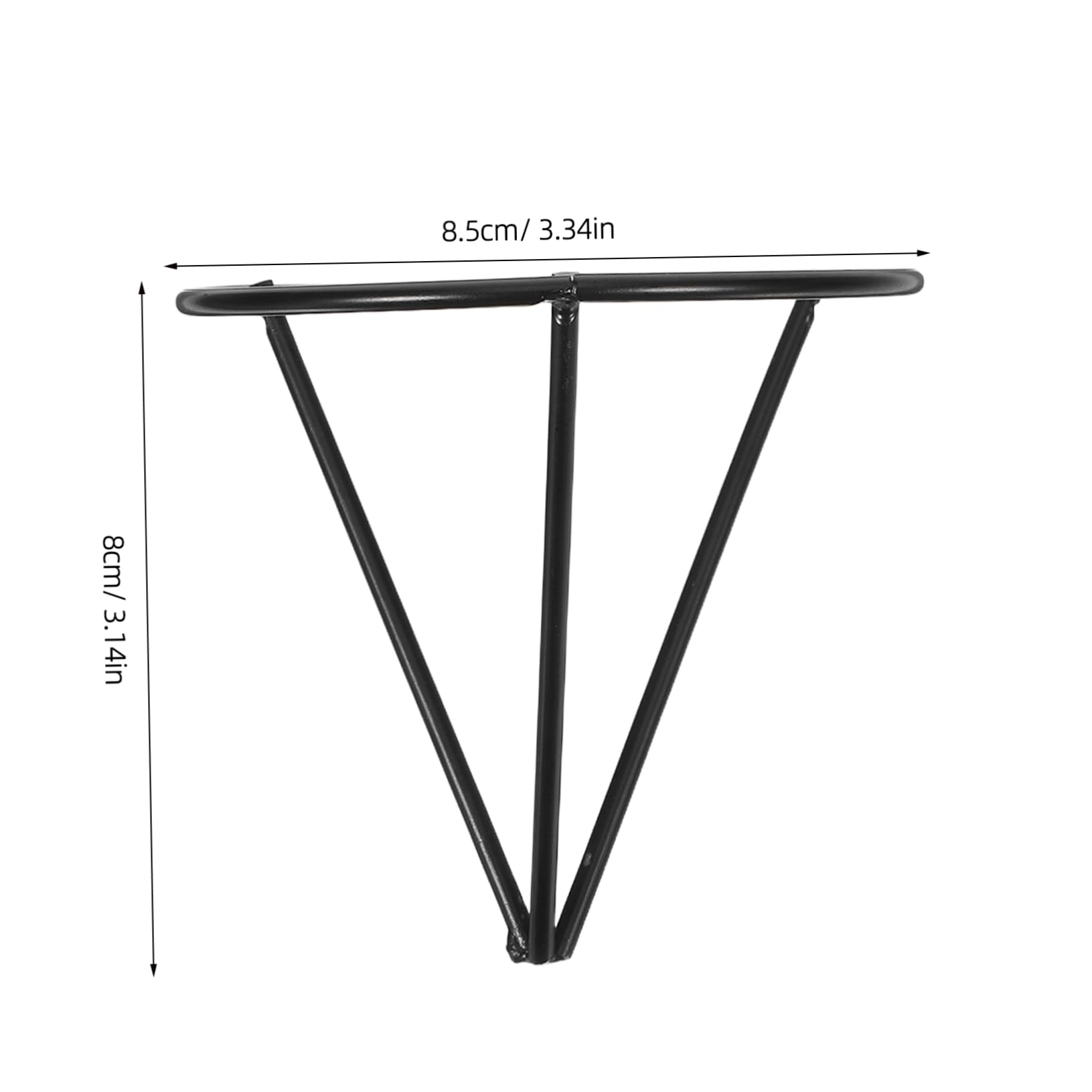 OFFSCH 4Pcs Metal Triangular Fruit Rack Elegant Sprouting Holder for Avocado Plant Growing Durable Decoration for Home Office Level Support