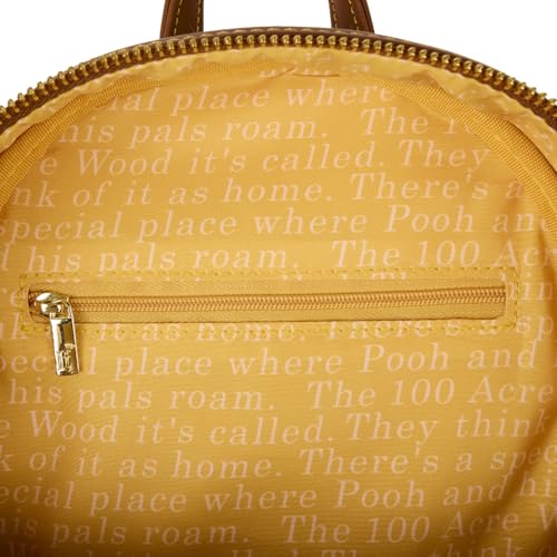 Loungefly Disney Winnie the Pooh Canvas Line Drawing Womens Double Strap Shoulder Bag Purse4