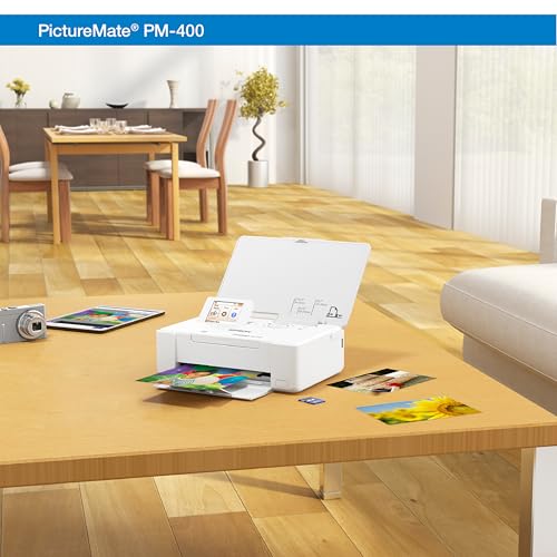 Epson PictureMate PM-400 Wireless Compact Color Photo Printer, white - Thumbnail 6