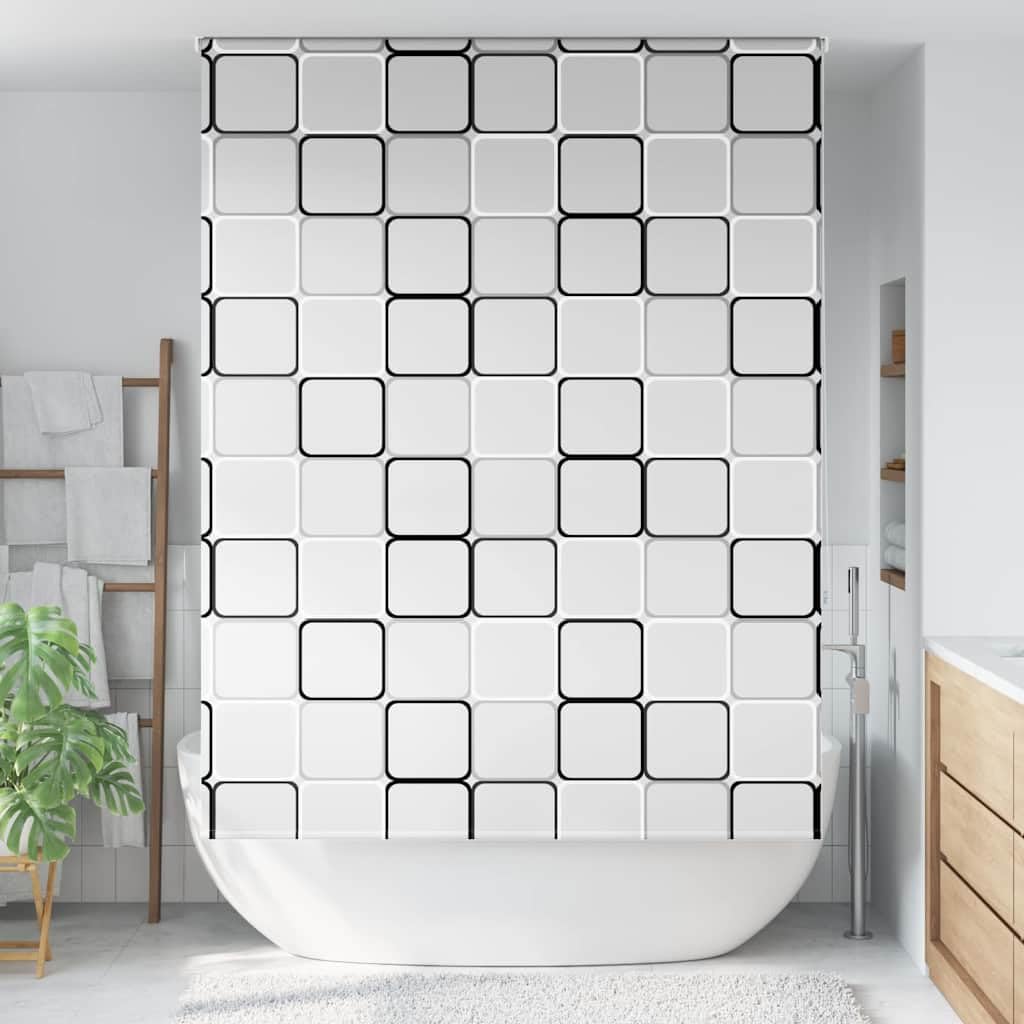 Estor enrollable de ducha PEVA 160 x 240 cm