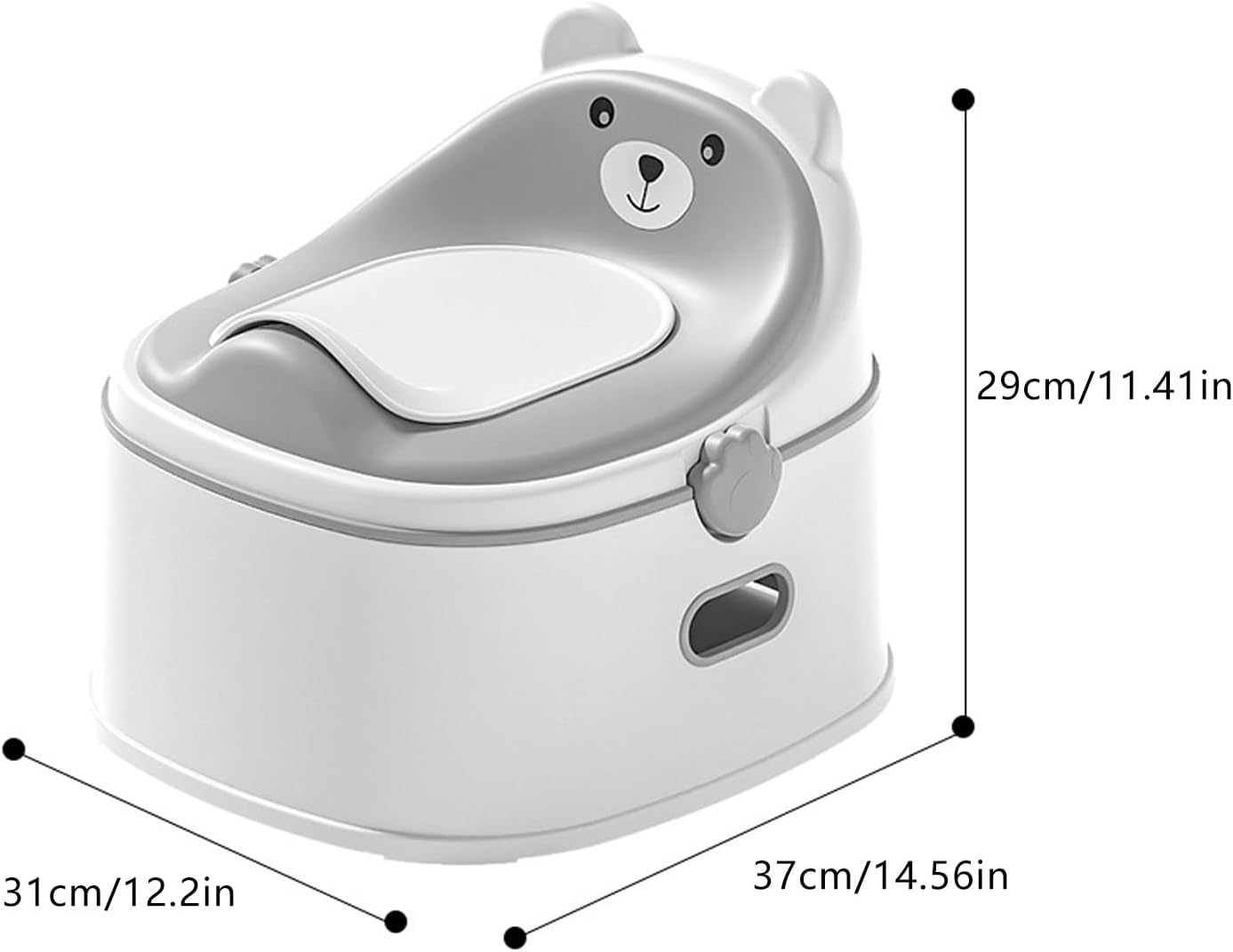 Toddler Training Toilet Seat 3 Stage Transitional Design Ergonomic Shape Space Saving Structure Adjustable Potty Seat For Children