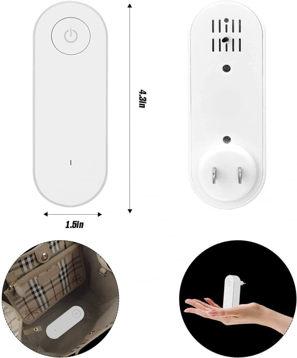 Purificatore d'aria plug-in USB, mini purificatore portatile per la casa e più adatto per camere da letto, servizi igienici, soggiorno, bagni, armadi, hotel, camera per animali domestici