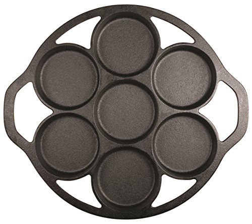 Lodge Cast Iron Mini Cake Pan. Pre-Seasoned Cast Iron Cake Pan For Baking Biscuits, Desserts, And Cupcakes. #TOP1
