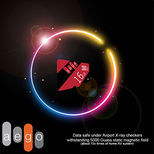 AEGO 16GB Micro SD Card Classe 10 U1 SDHC Memory