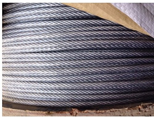 GOWE 12MM-, 6XWS(36)+IWRC Electric Galvanized Steel Wire Rope for Power Shovel Lifting Cable Lashing dragging Towing Rope Length:16MM 500M