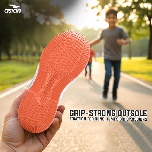Image of ASIAN Adventure-52 Kids Shoes | Lightweight Sporty Kicks, Breathable Running Shoes, Secure Fit with Memory Foam Technology, Durable Grip Outsole | Stylish Sports Shoes for Boys & Girls
