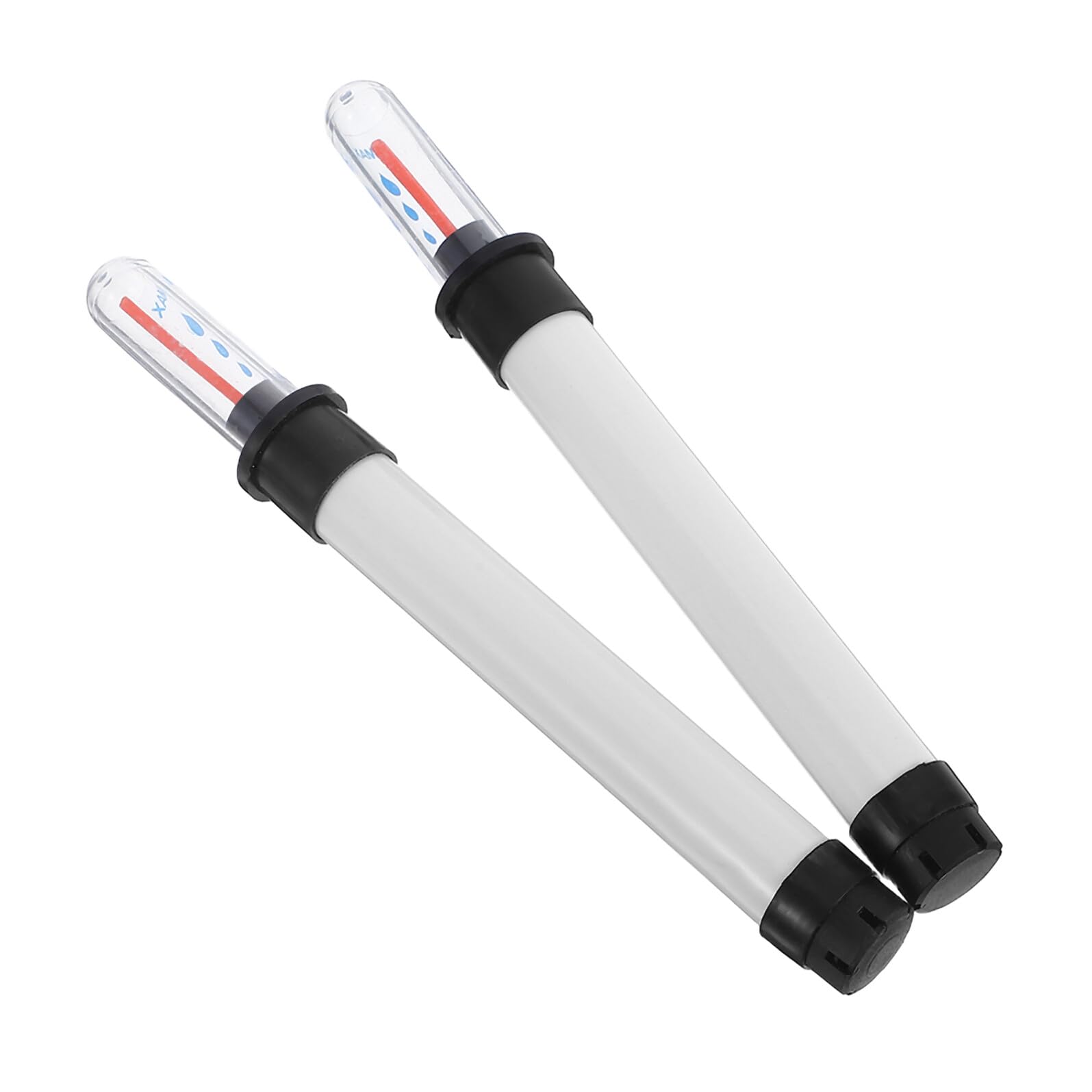 Adorainbow 2pcs Water Level Meter Water Level Scale Gauge for Flower Pot Daily Use 6.48x0.79x0.79 in Plastic White Display Remind Refill