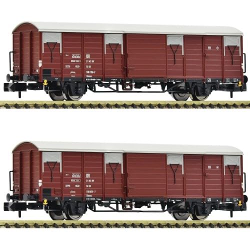 Preisvergleich Produktbild Fleischmann 826210 N 2er-Set Gedeckte Güterwagen der DR