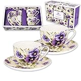 Alle Tasse und Untertasse aus hochwertigen Materialien für langlebige Produkte hergestellt. Es wird in einem passenden dekorativen Geschenkbox gesendet werden.