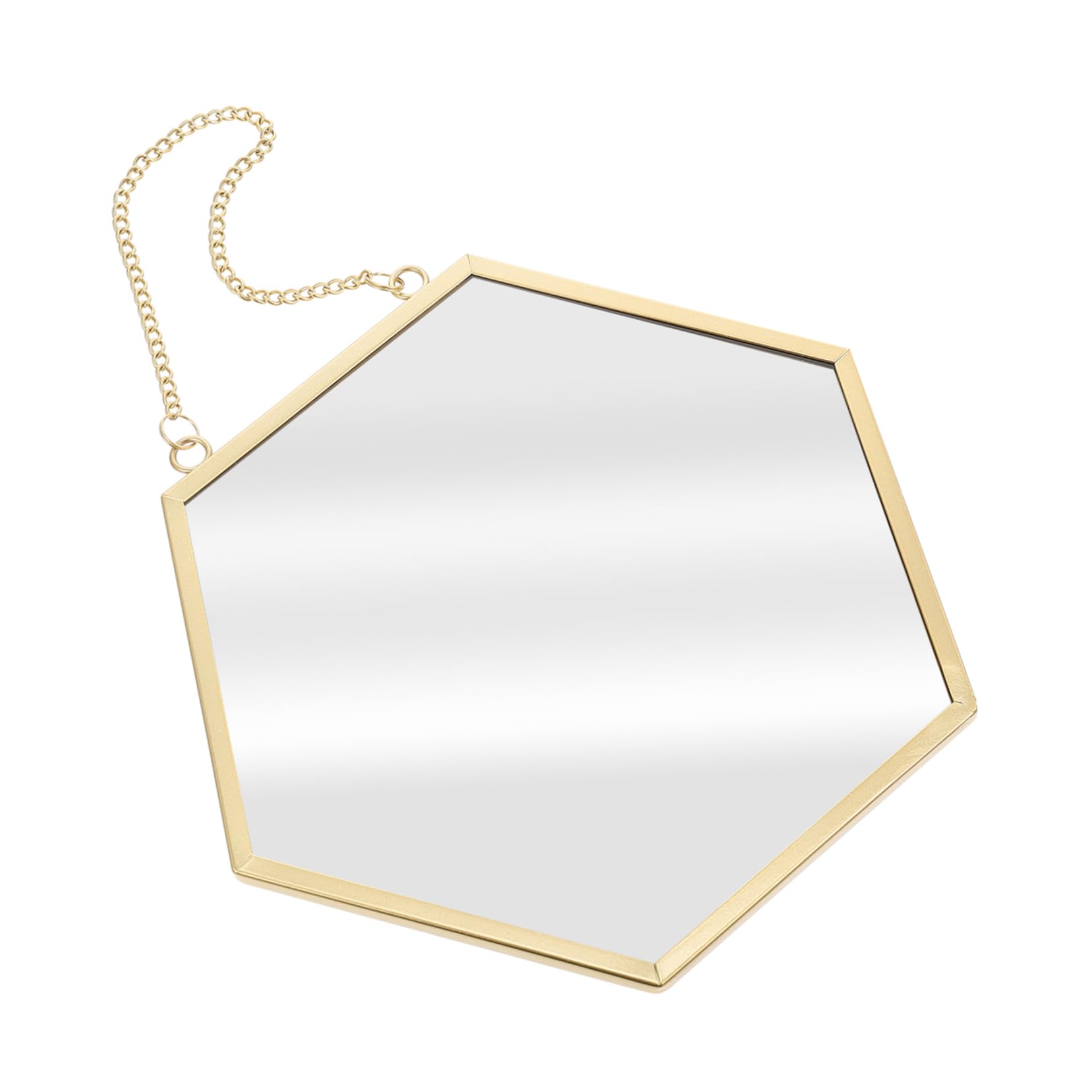Miroir décoratif chic SHOWERORO en hexagone, l'élégance murale pour salle de bain