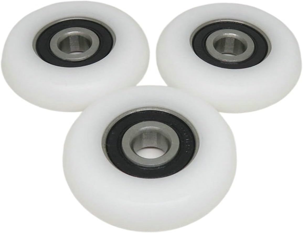 1PCS rowing machine wheel 10x50x12 mm rowing machine round POM roller BSR620050-12 rowing machine wheel outer diameter 50 mm plastic coated bearing wheel