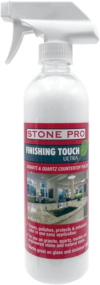 Stone Pro, Stone Spray Polish & Cleaner, Finishing Touch For Countertops Only