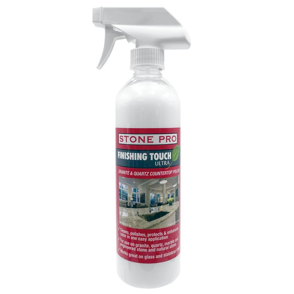 Stone Pro, Stone Spray Polish & Cleaner, Finishing Touch For Countertops Only
