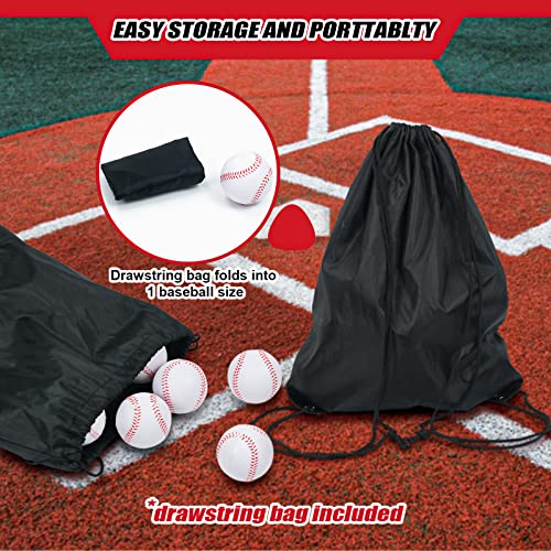 Heylcm Soft Baseballs 9 Inch, 15 Pcs Foam Baseballs Batting Practice Hitting Training Softballs Colored Baseballs With Drawstring Bag For Indoor Outdoor Kids Teenager (White) #TOP3