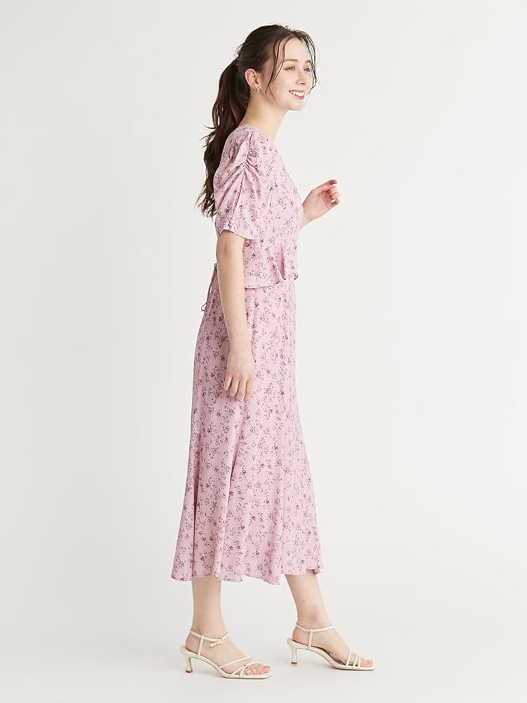 【新品未使用】CELFORDセルフォード♪ミニチュアローズプリントワンピース CELFORD SALE30%OFF セルフォード ミニチュアローズプリント