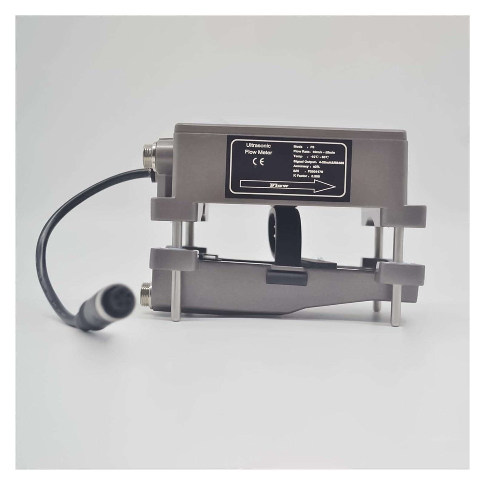 Wasserdurchflussmesser Industrieller Zeitdifferenz-Ultraschall-Durchflussmesser, Durchflussuhr for Edelstahl-Kupfer-PVC- und andere Rohre von DN15 bis DN40