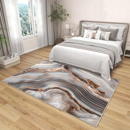 Tapis esthétique moderne du marbre salon texture haut de gamme - 4