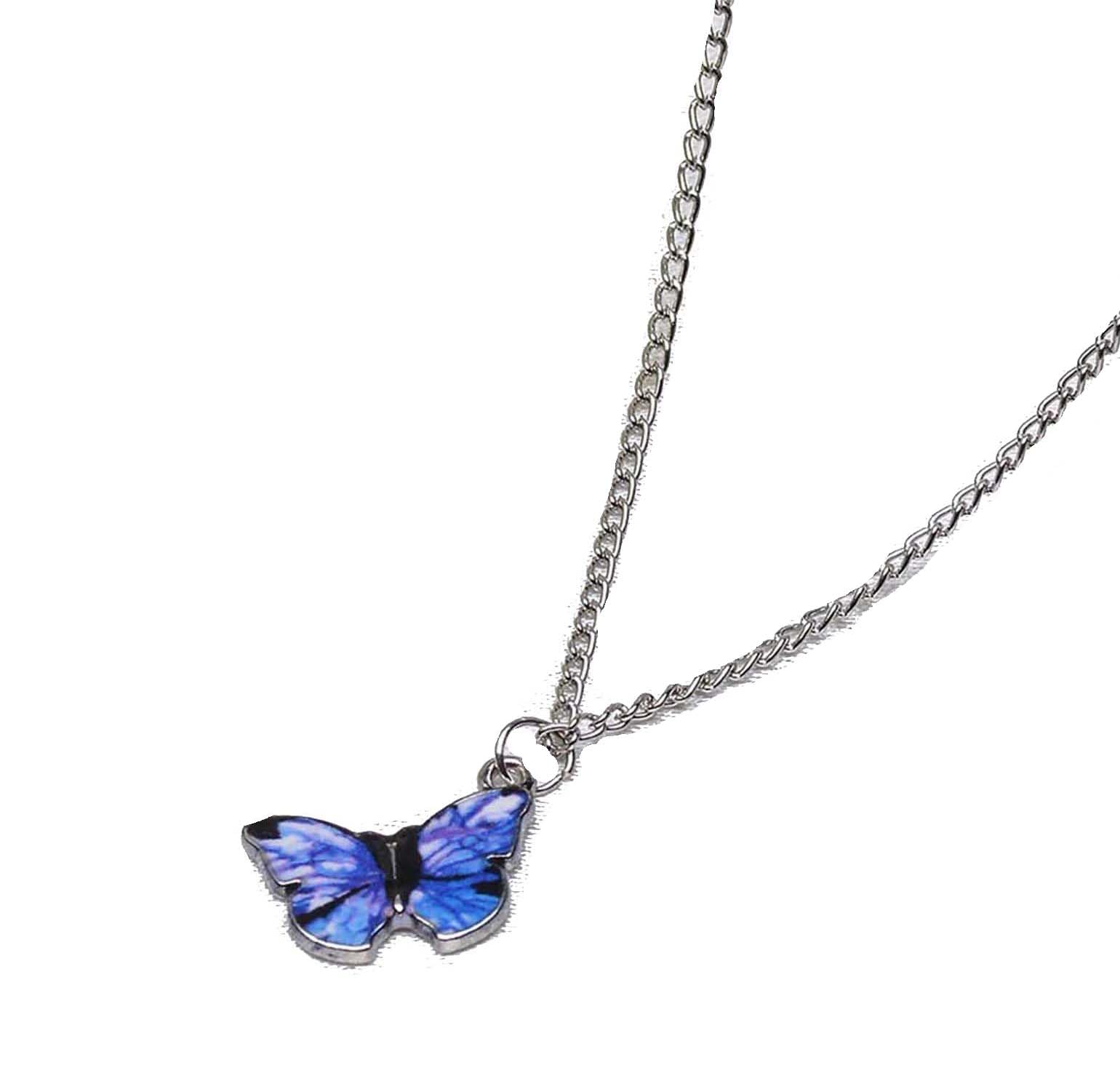 New Fancy Koean Style MAW Butterfly Necklace With Chain For Girls And Women. (B09X6X6BB8) Amazon Price History, Amazon Price Tracker